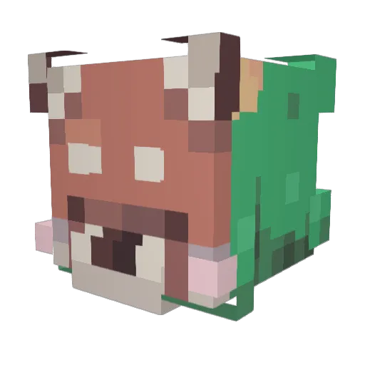 DarkPanda73 Minecraft avatar head, 3D render