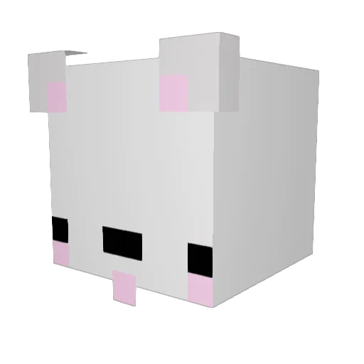 DarkPearl20 Minecraft avatar head, 3D render