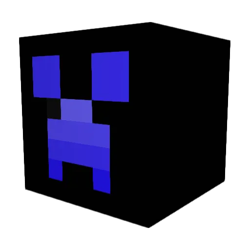 DarkPhantom5 Minecraft avatar head, 3D render