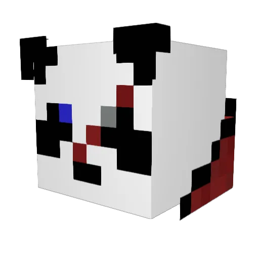 DarkPhantom7767 Minecraft avatar head, 3D render