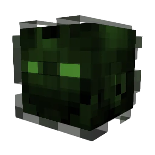 DarkPiep Minecraft avatar head, 3D render