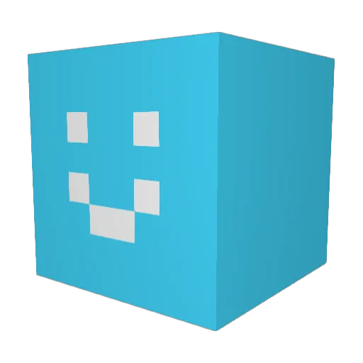 DarkPlays69 Minecraft avatar head, 3D render