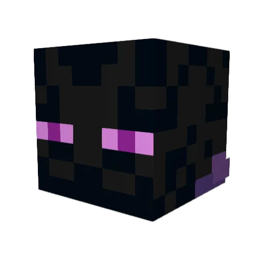 DarkPurple88 Minecraft avatar head, 3D render