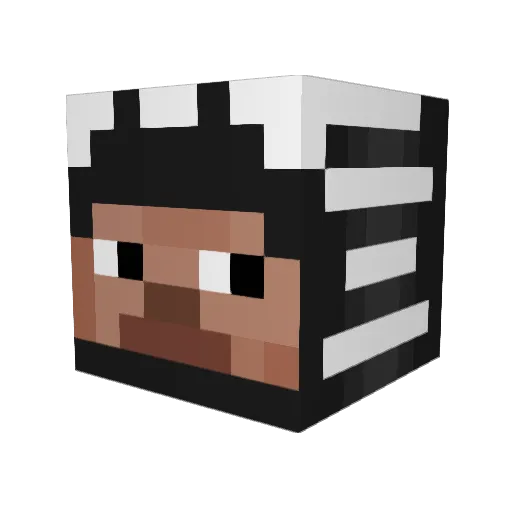 DarkPython89238 Minecraft avatar head, 3D render