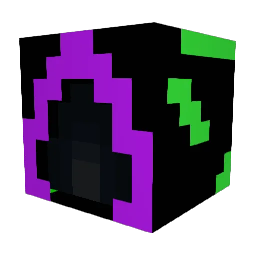 DarkQuant Minecraft avatar head, 3D render