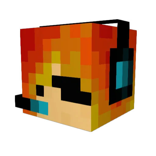DarkQueen0997 Minecraft avatar head, 3D render