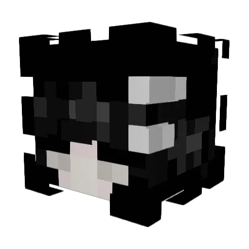 DarkQueen_666 Minecraft avatar head, 3D render