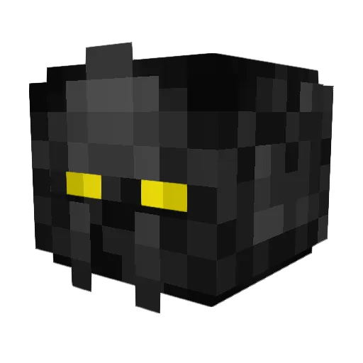 DarkRaelos Minecraft avatar head, 3D render