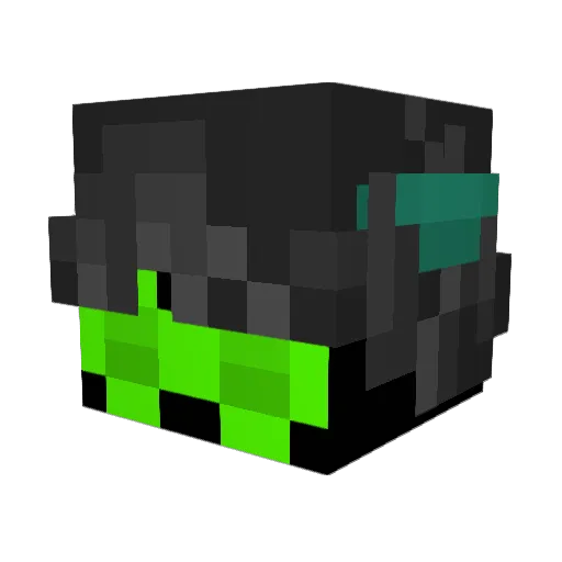 DarkRage3d2y Minecraft avatar head, 3D render