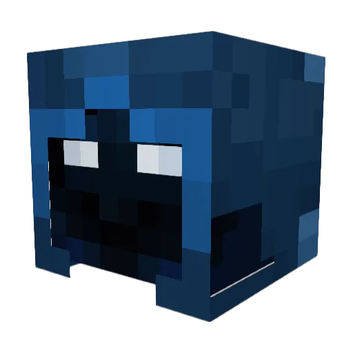 DarkRage44 Minecraft avatar head, 3D render