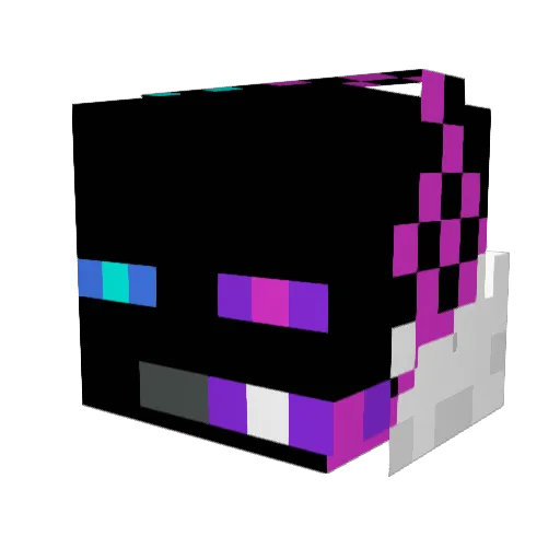 DarkRainimator Minecraft avatar head, 3D render