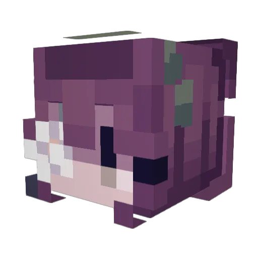 DarkRaven0125 Minecraft avatar head, 3D render