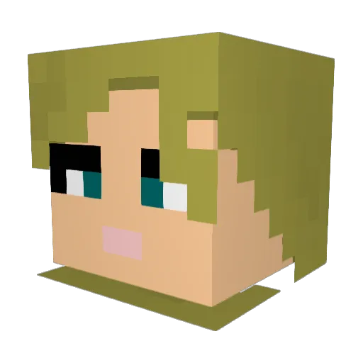 DarkRaven88 Minecraft avatar head, 3D render
