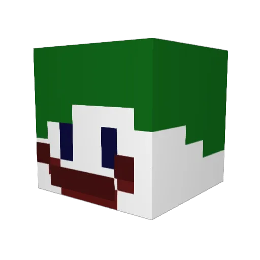 DarkRoar Minecraft avatar head, 3D render