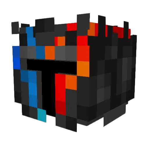 DarkRuin114 Minecraft avatar head, 3D render