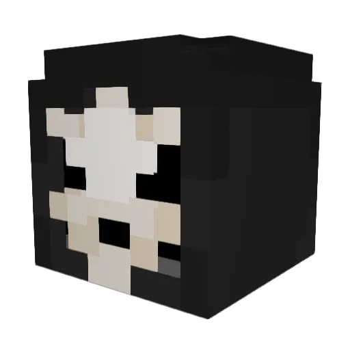 DarkSaicoCrash12 Minecraft avatar head, 3D render