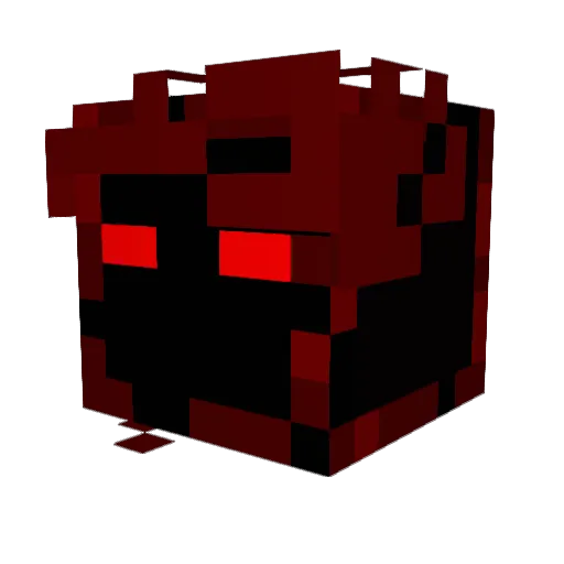 DarkScare666 Minecraft avatar head, 3D render
