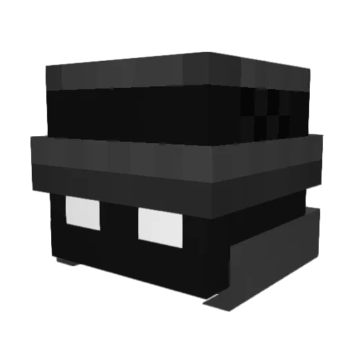 DarkShadowArea Minecraft avatar head, 3D render