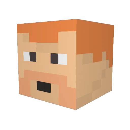 DarkShadowReaper Minecraft avatar head, 3D render