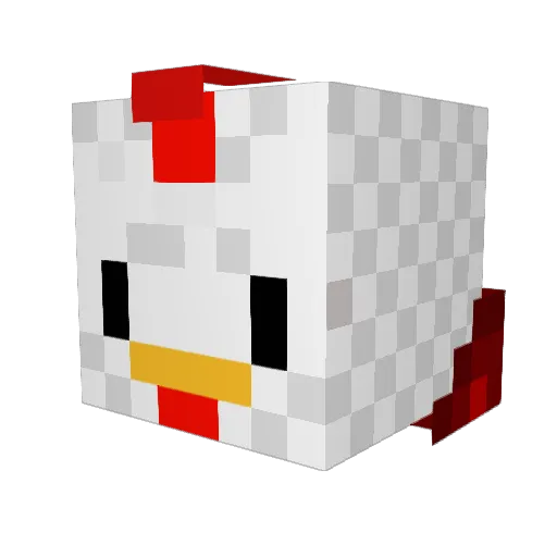 DarkShadowRobe Minecraft avatar head, 3D render