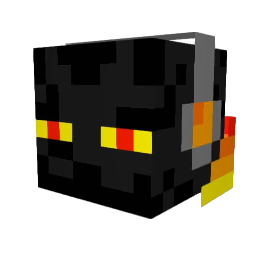 DarkShooter123 Minecraft avatar head, 3D render