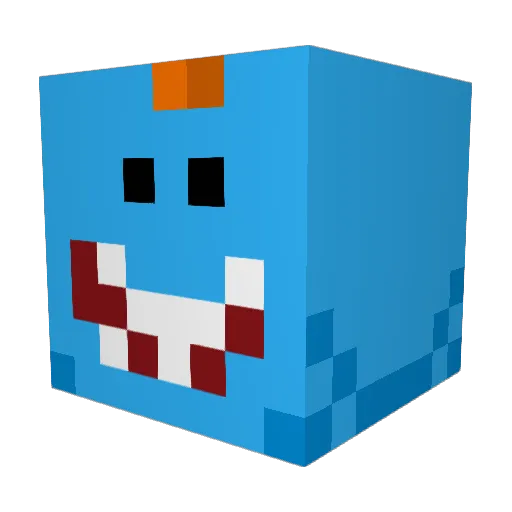 DarkSkinOnTheMic Minecraft avatar head, 3D render