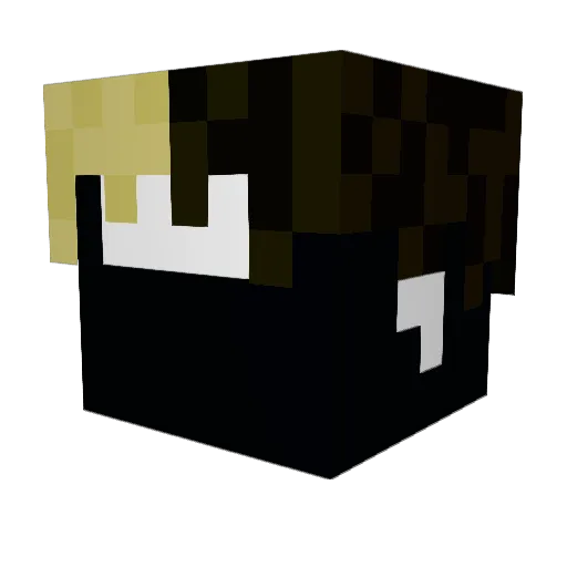 DarkSlayerI Minecraft avatar head, 3D render