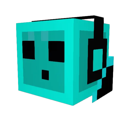 DarkSnow2K22 Minecraft avatar head, 3D render