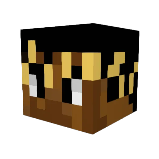 DarkSpartanOne1 Minecraft avatar head, 3D render