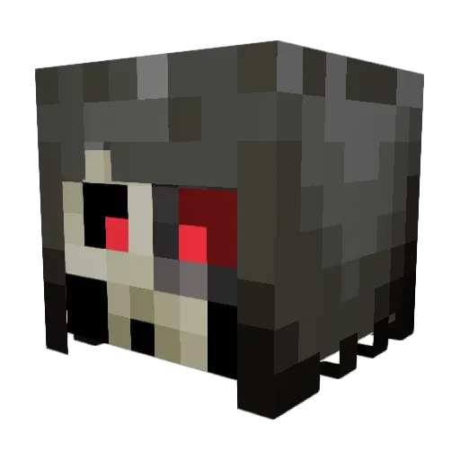 DarkSpiritPvP Minecraft avatar head, 3D render