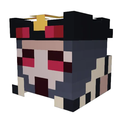 DarkStar0111 Minecraft avatar head, 3D render