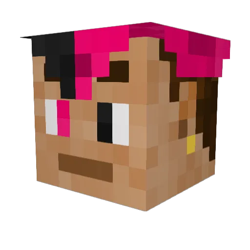 DarkStarsz Minecraft avatar head, 3D render