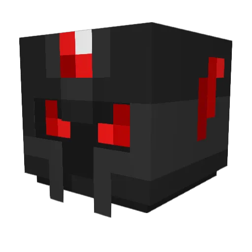 DarkStrafer Minecraft avatar head, 3D render