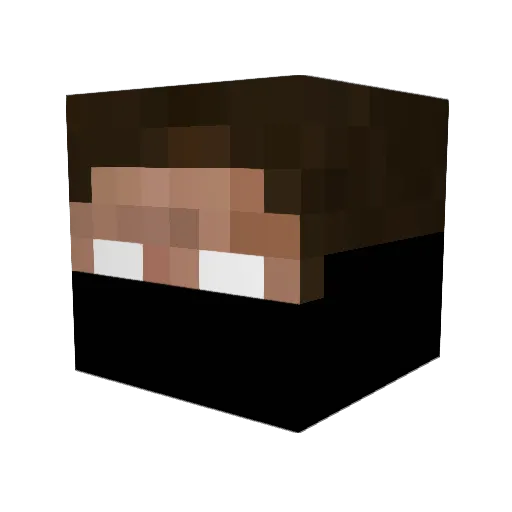 DarkStrider_MC Minecraft avatar head, 3D render