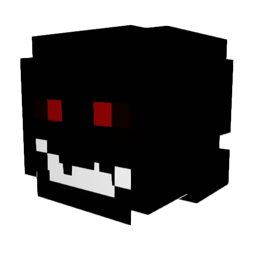 DarkSusak Minecraft avatar head, 3D render