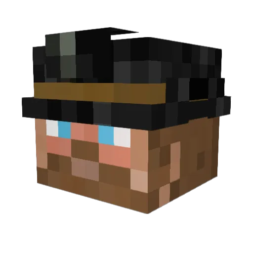 DarkTacEagle Minecraft avatar head, 3D render