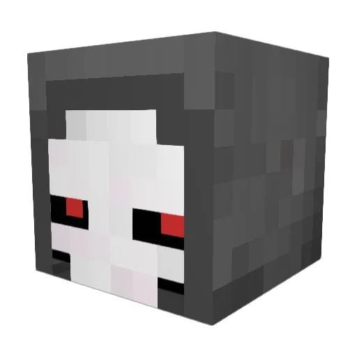 DarkTheRipper Minecraft avatar head, 3D render