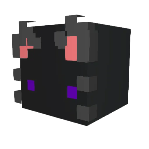 DarkThempes Minecraft avatar head, 3D render