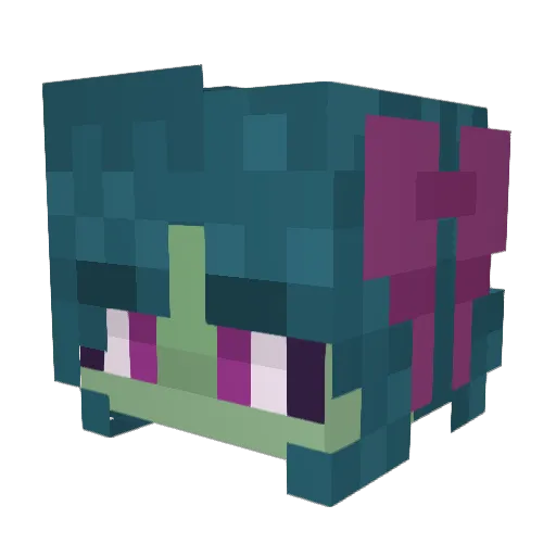 DarkTomeYGO Minecraft avatar head, 3D render