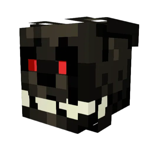 DarkTr9p Minecraft avatar head, 3D render