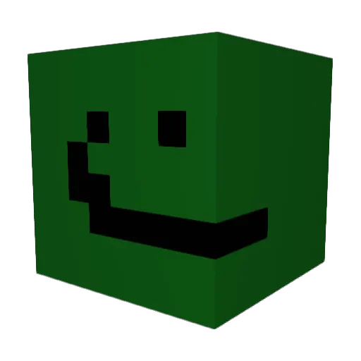 DarkTruth Minecraft avatar head, 3D render
