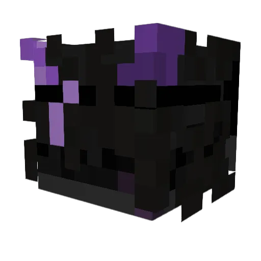 DarkUnseenLove Minecraft avatar head, 3D render