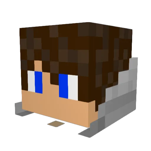 DarkViper17 Minecraft avatar head, 3D render