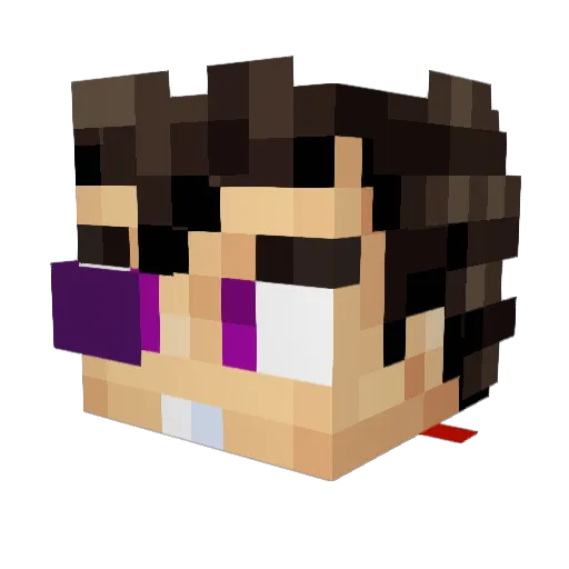 DarkViperSRT Minecraft avatar head, 3D render