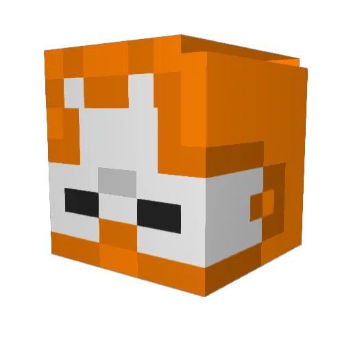DarkViperr Minecraft avatar head, 3D render