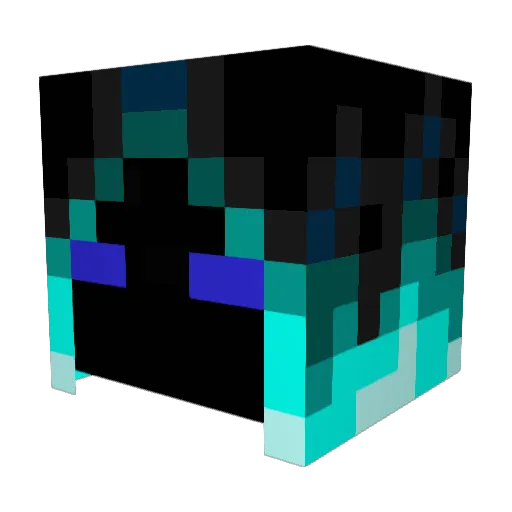 DarkVoid1509 Minecraft avatar head, 3D render
