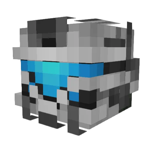 DarkVoid96 Minecraft avatar head, 3D render