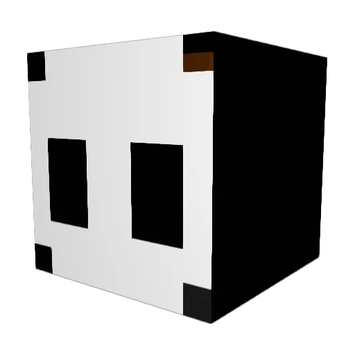 DarkVoidMC1 Minecraft avatar head, 3D render