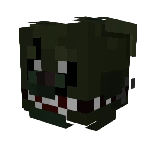 DarkVoidwing_77 Minecraft avatar head, 3D render
