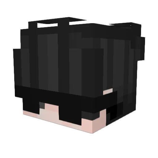 DarkVoltax Minecraft avatar head, 3D render